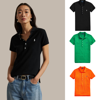 Kaufen Sie 1, erhalten Sie 3! Polo-Shirt-Set aus Piqué-Baumwolle