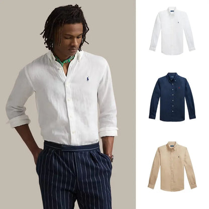 Kaufen Sie 1, erhalten Sie 3 – Klassisches Leinenhemd